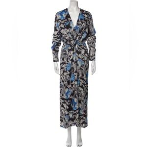 Christian Wijnants- Darkah dress in Kharai blue/grey print.